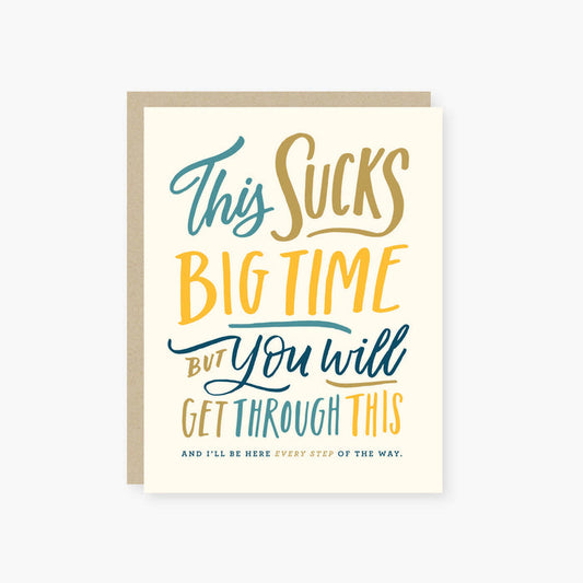 This Sucks Big Time Get Well Card