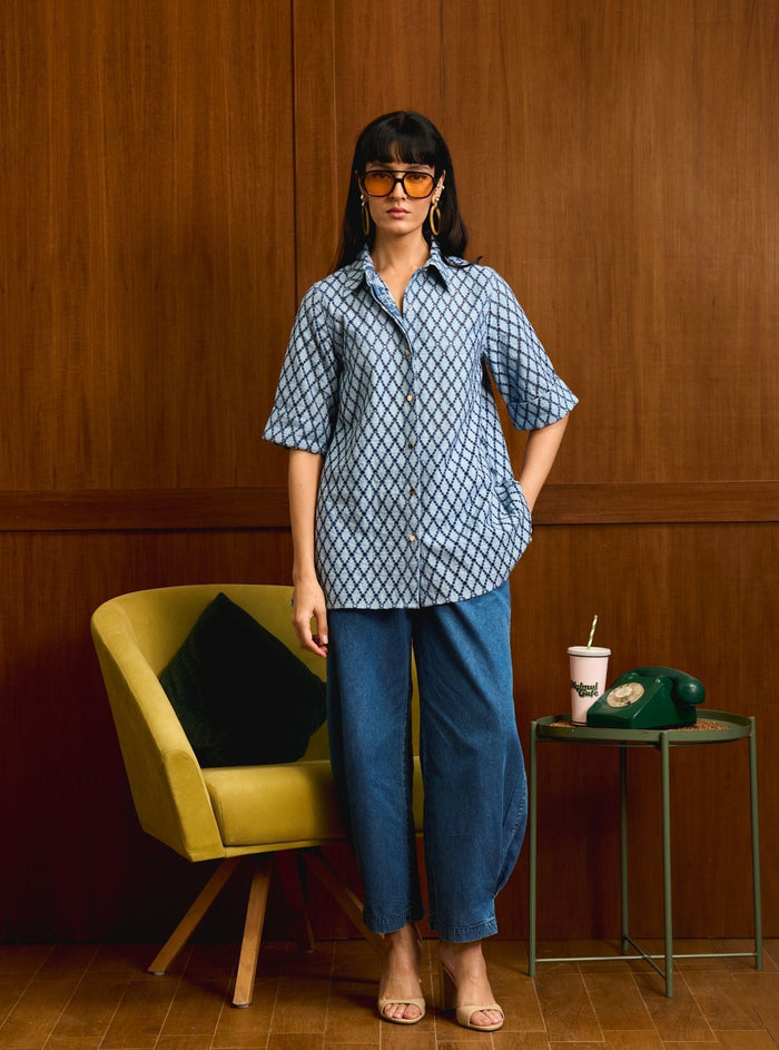 Tiri Denim Navy Shirt
