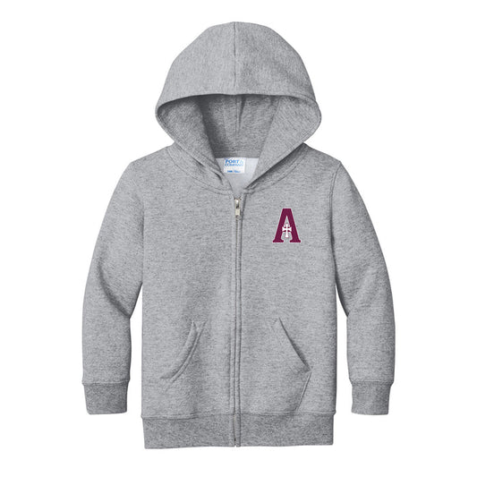 Toddler Full Zip Hoodie - Grey
