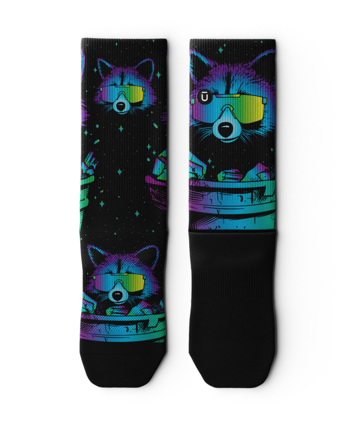 Trash Panda Athletic Crew Socks 3-Pack