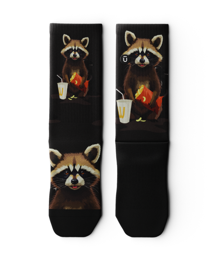 Trash Panda Athletic Crew Socks 3-Pack