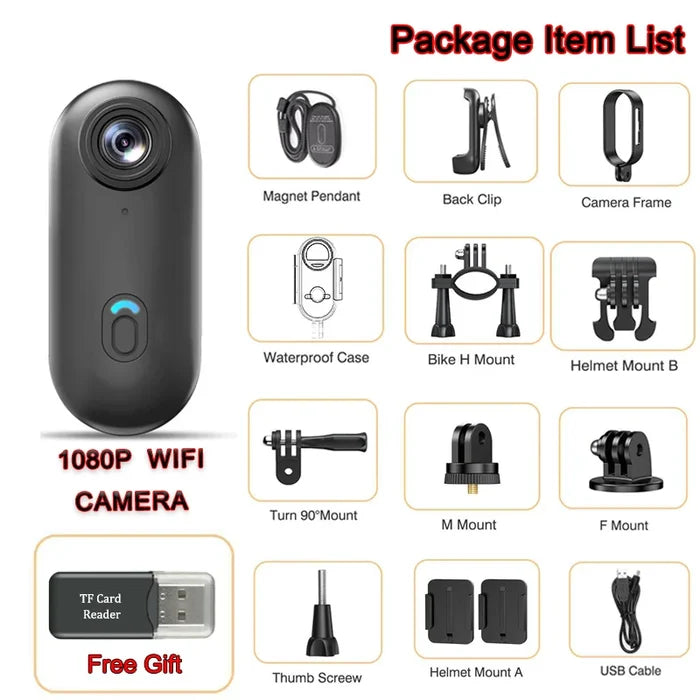 FHD 1080P (Black) / With 128G TF Card / China Mainland
