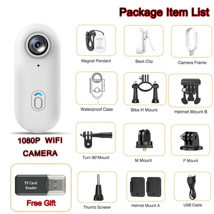 FHD 1080P (White) / With 128G TF Card / China Mainland