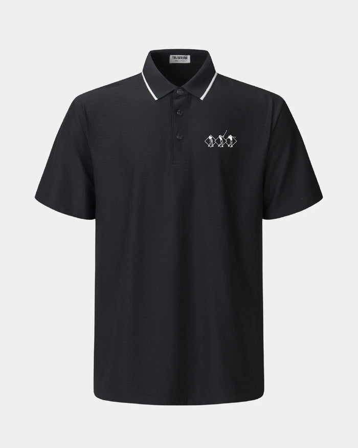 TRWR Icon Polo Black Front