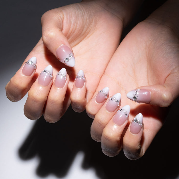Embellished Ombre Stick On Nails