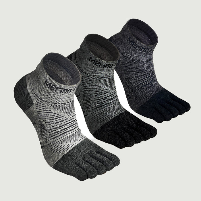 Unisex Merino Ankle Toe Socks