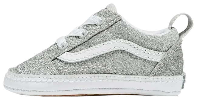Vans Old Skool Crib "Glitter Silver"