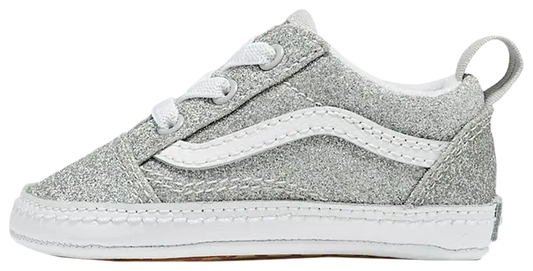 Vans Old Skool Crib "Glitter Silver"