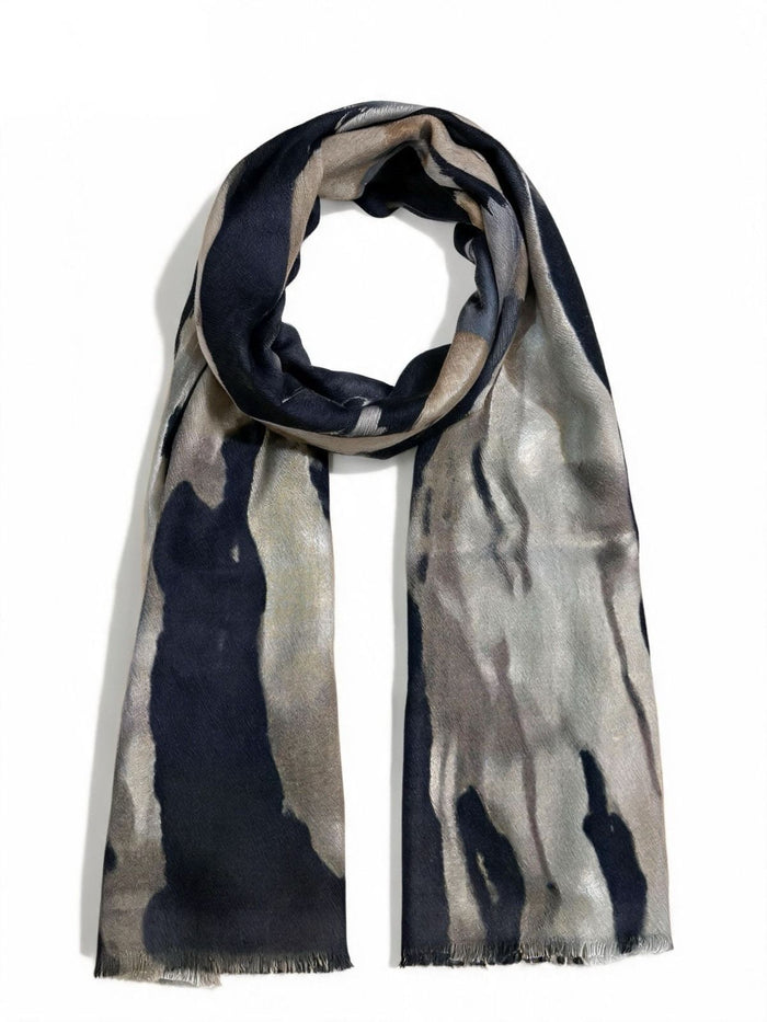 Watercolour Stripe Viscose-Blend Scarf wholesale - image 2