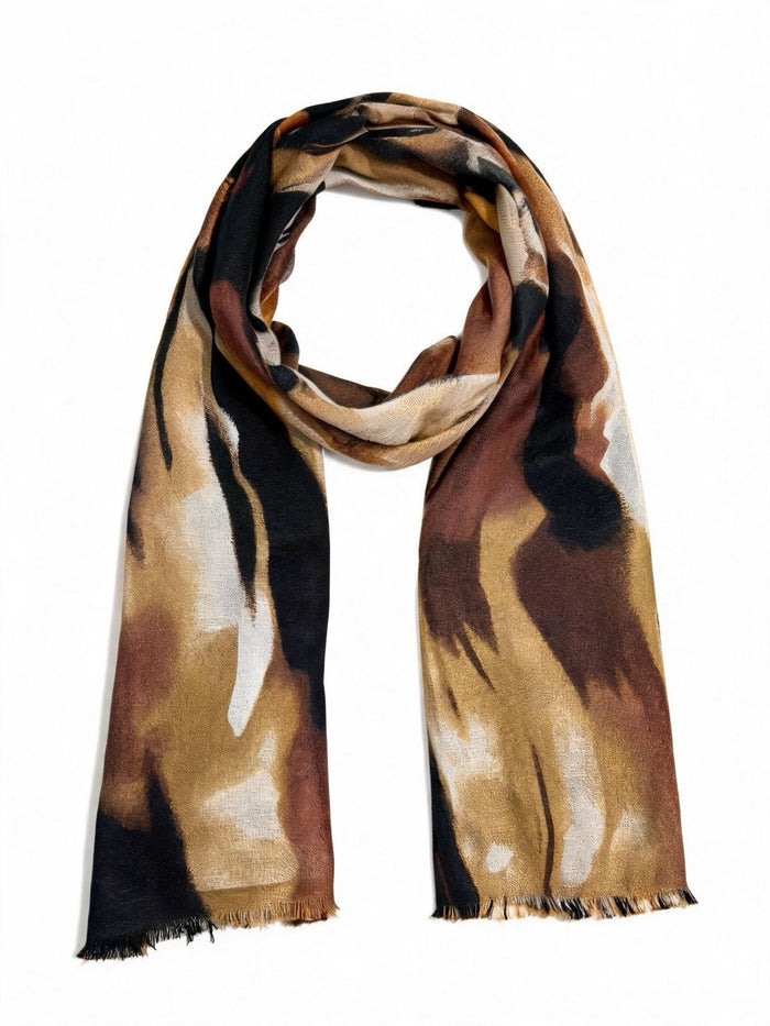 Watercolour Stripe Viscose-Blend Scarf wholesale - image 3