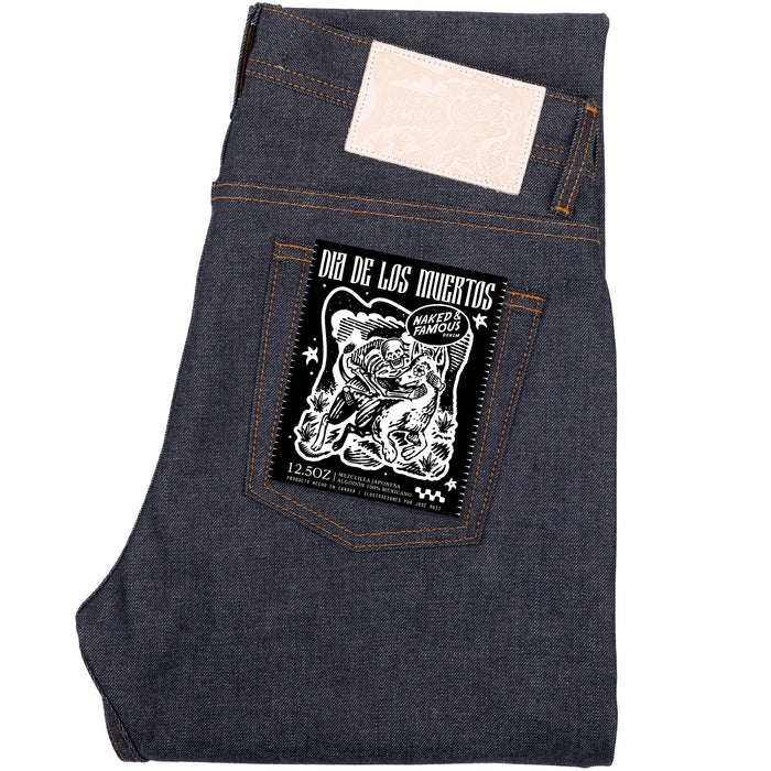 Weird Guy - Dia De Los Muertos Selvedge - Xoloitzcuintli by Naked & Famous Denim