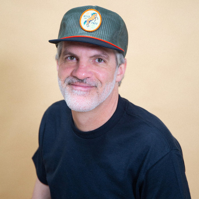 Wild & Free Horse Hat (Loden/Orange)