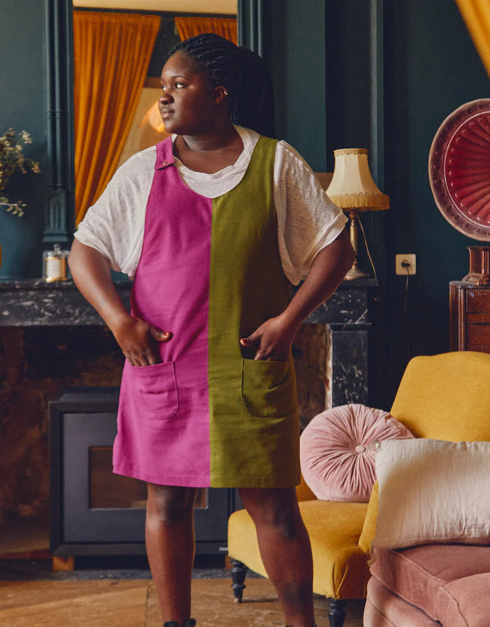 Woman's Toronto Pinafore Dress Sewing Pattern, Ikatee