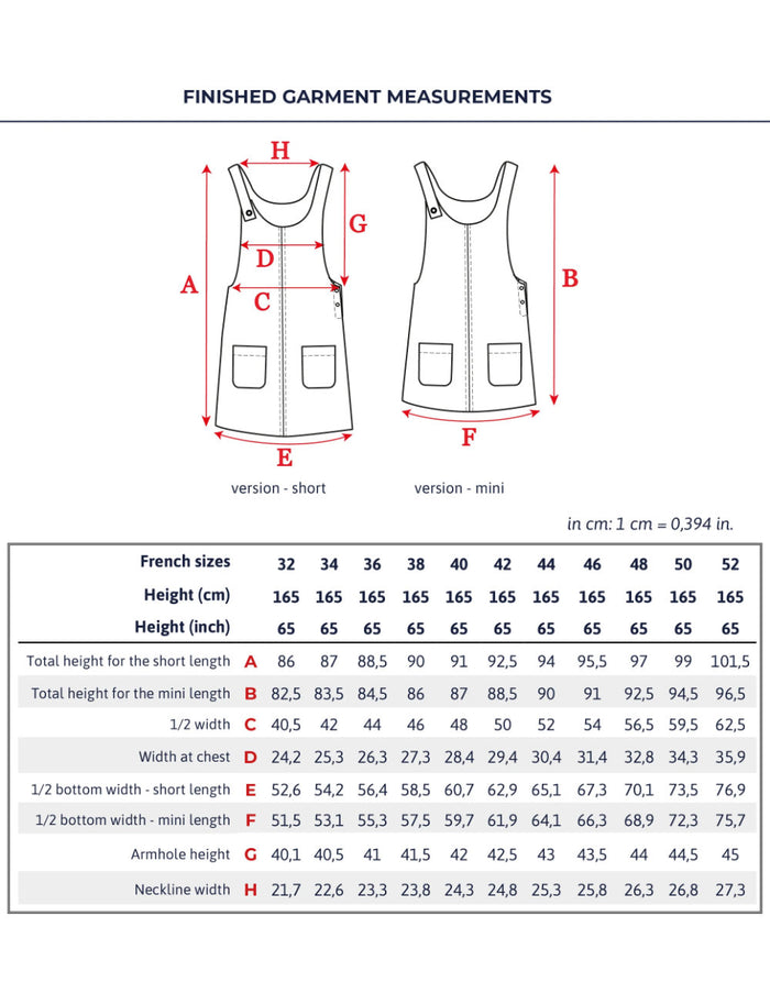 Woman's Toronto Pinafore Dress Sewing Pattern, Ikatee