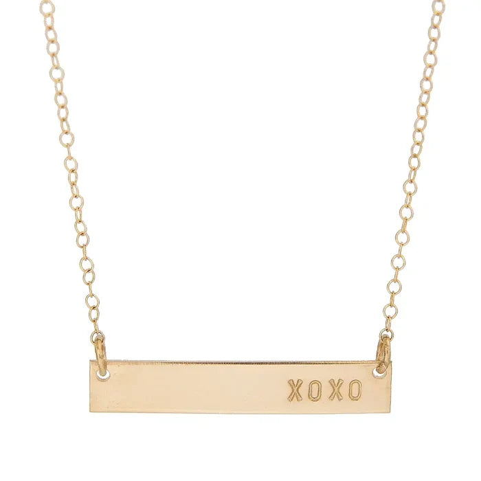 XOXO Bar Necklace | Waterproof