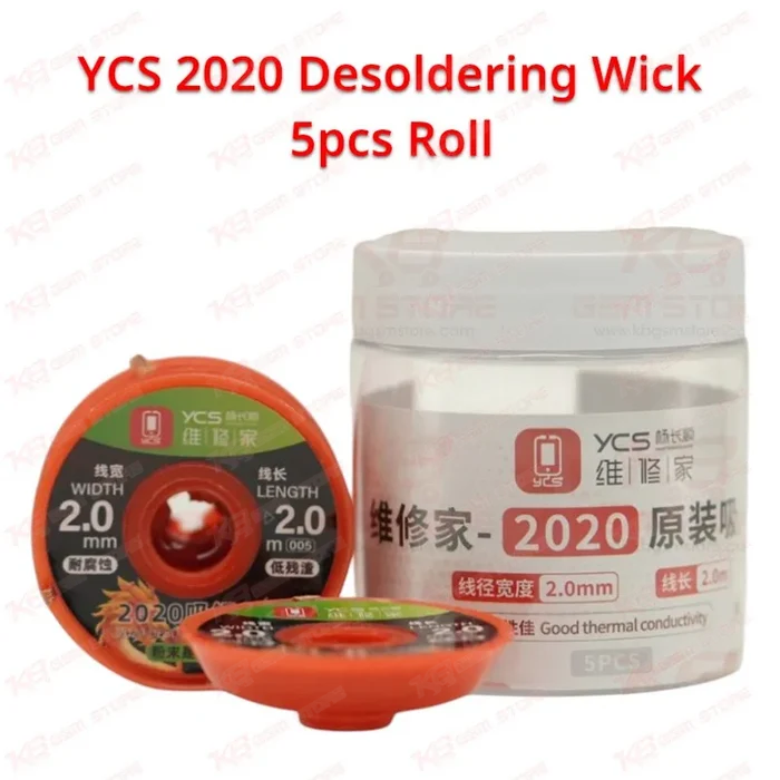 YCS 2020 Desoldering Wick 5pcs Roll