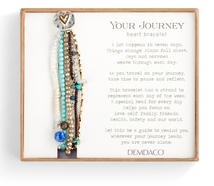 Your Journey Adjustable Beaded Prayer Bracelet - Turquoise
