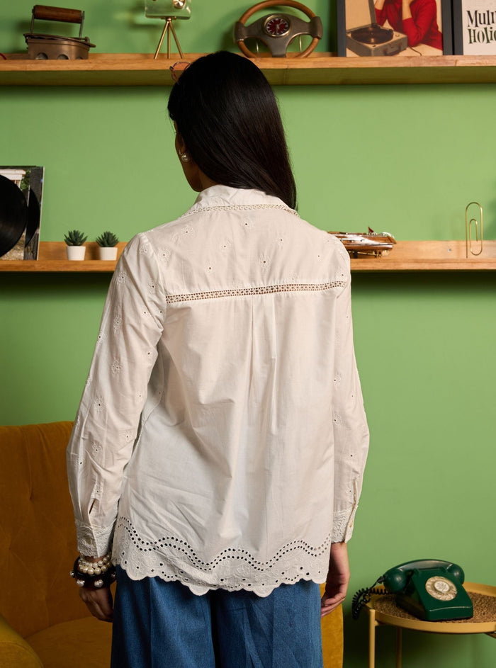 Zaniya Supima Cotton White Shirt