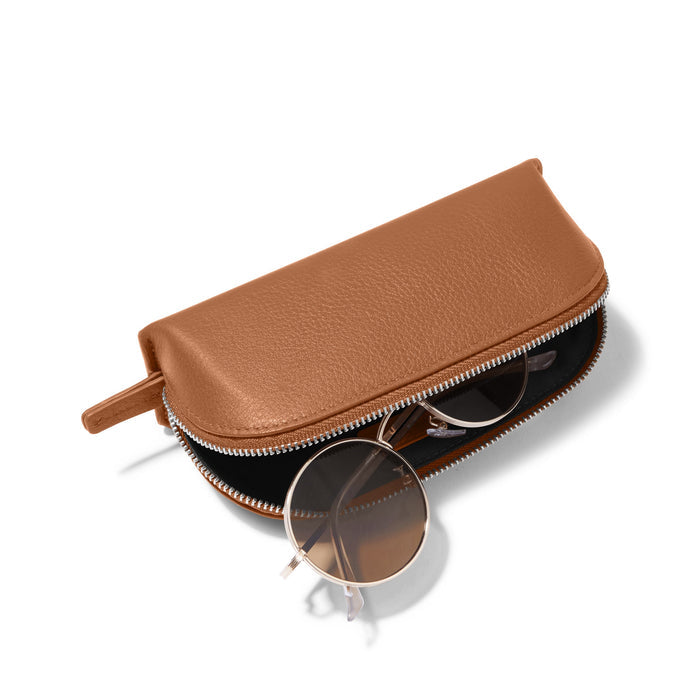 Zip Sunglass Case Cognac