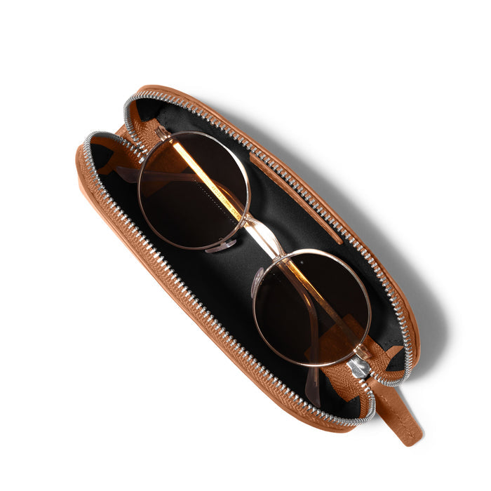 Zip Sunglass Case Cognac