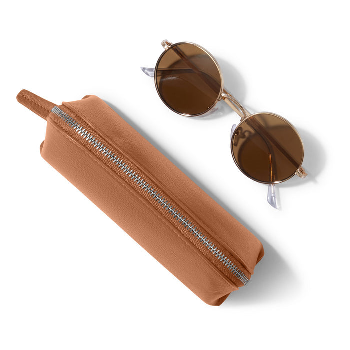 Zip Sunglass Case Cognac